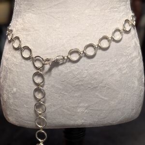 Silver Ring Link Chain Belt